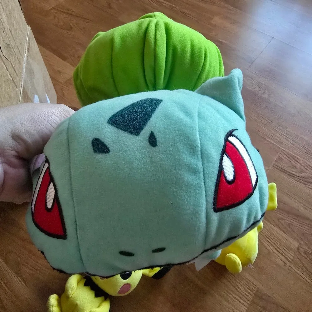 Pokemon Plush Lot Bulbasaur Pichu Pikachu Winter Hat Mittens Tomy Plushie Bundle